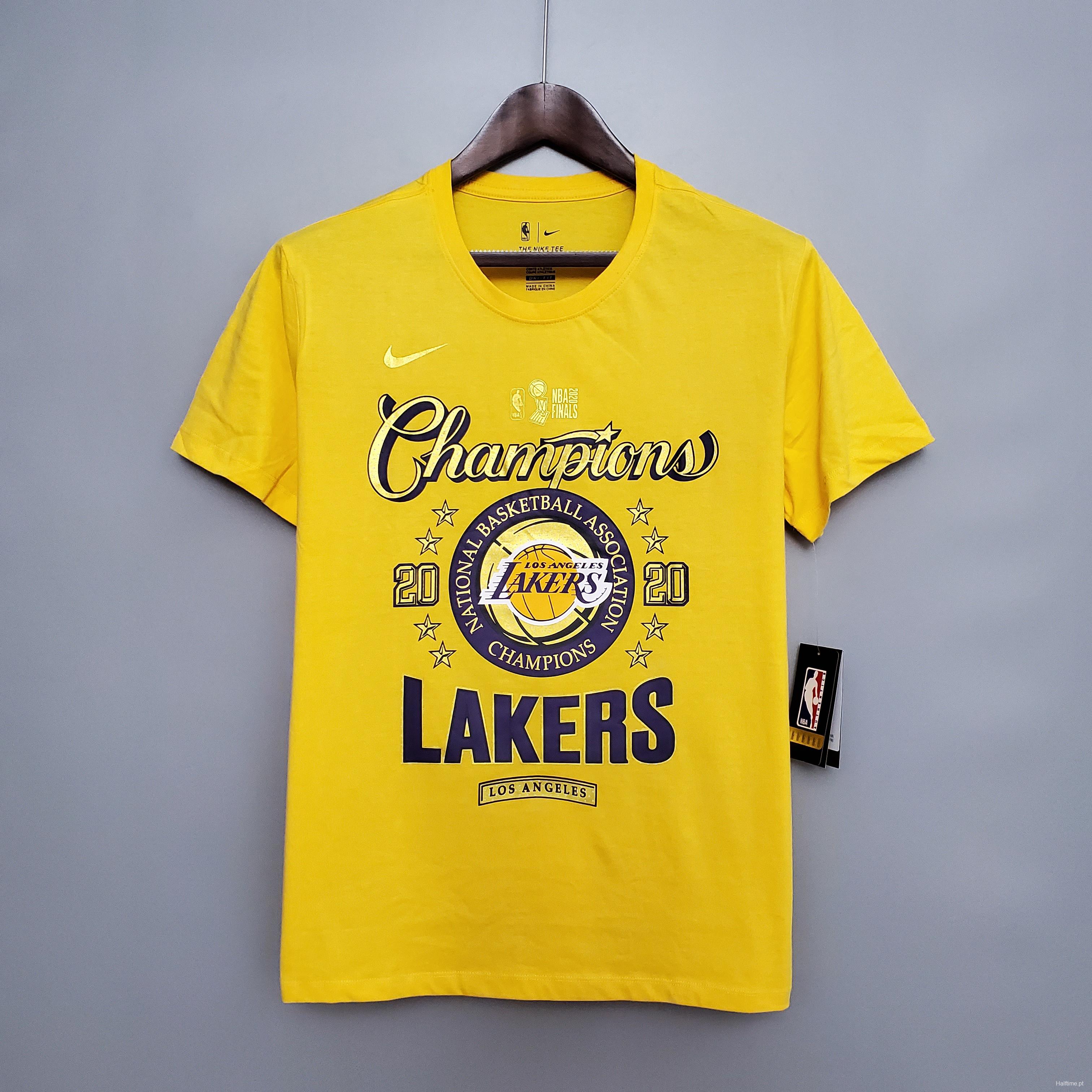 Lakers championship shirt yellow