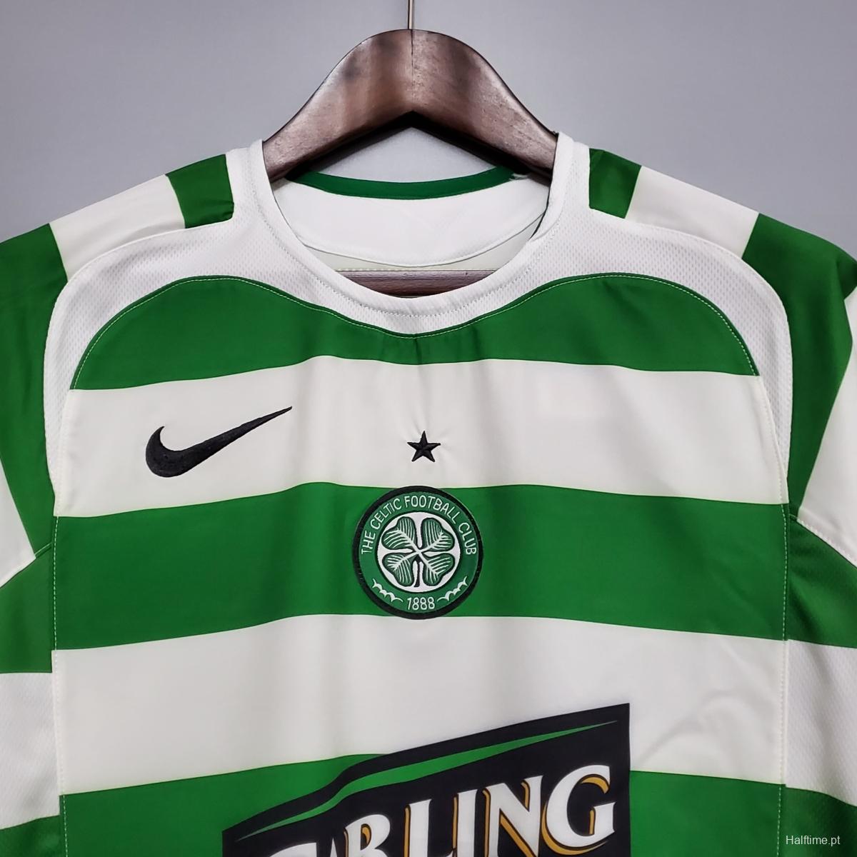 Retro 05/06 Celtic home Soccer Jersey