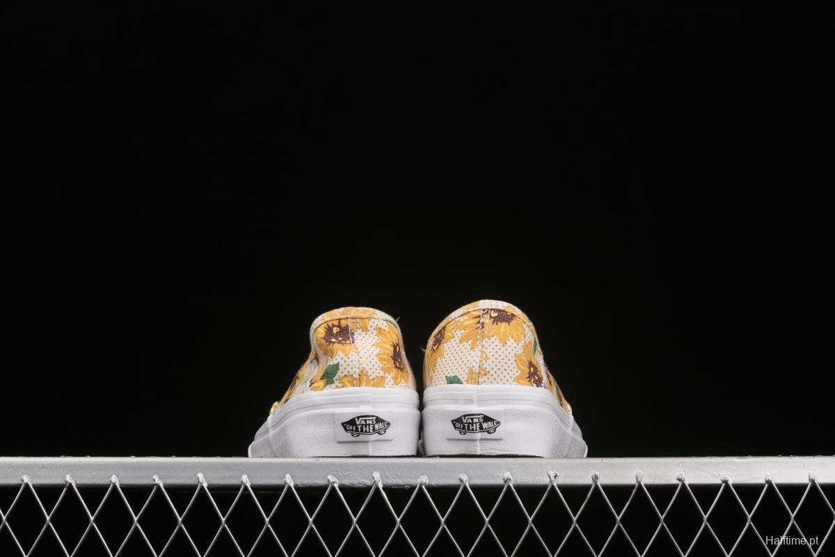 Vans Authentic Vance limited edition daisies printed low-top skateboard shoes VN0A5HYP6SR