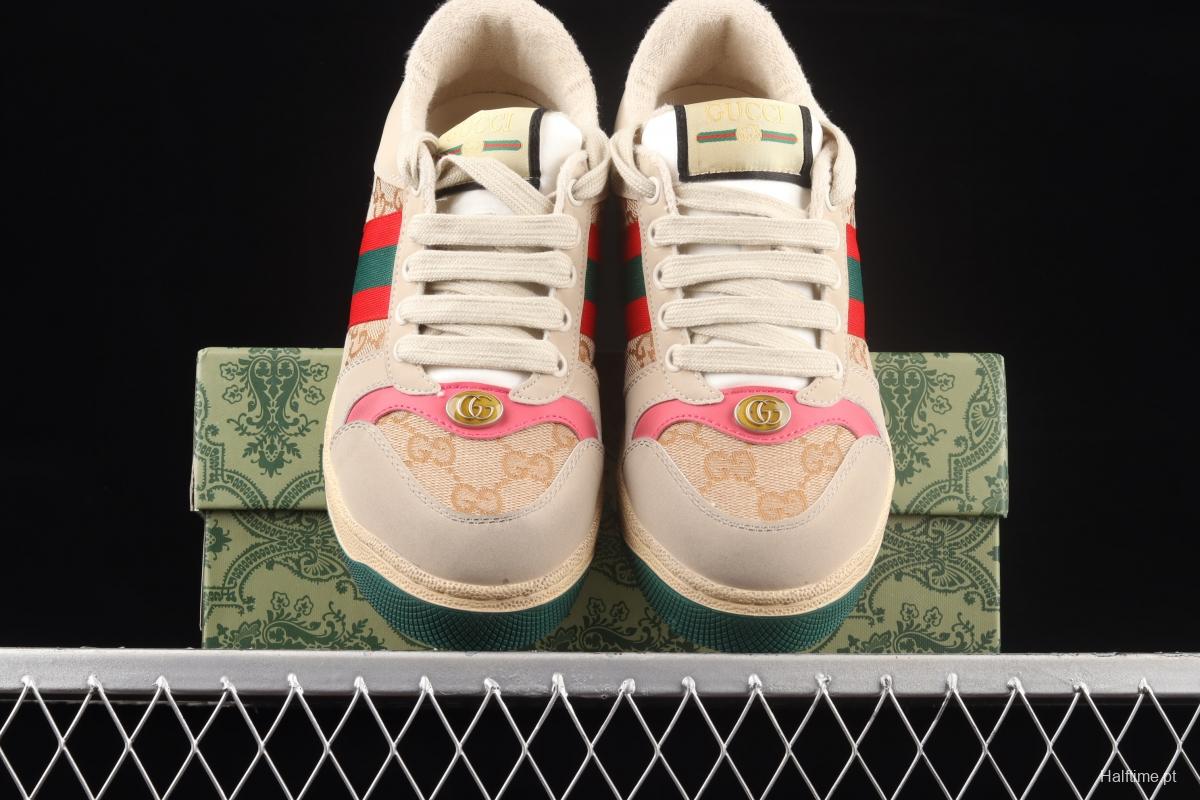 Gucci Distressed Screener Sneaker Gucci classic dirty shoes