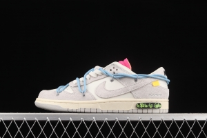 OFF-White x NIKE DUNK Low 12 of 50 OW suede SB buckle rebound fashion casual board shoes DJ0950-113