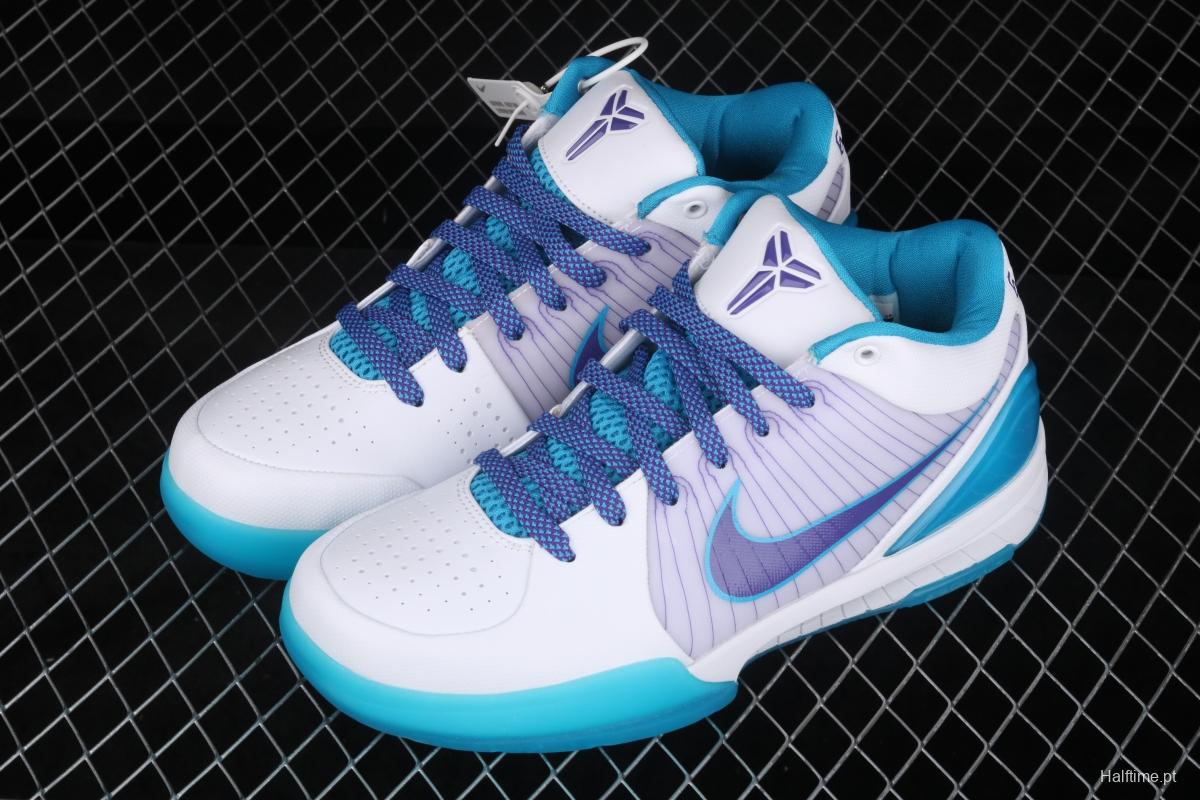 NIKE Zoom Kobe 4 ZK4 Kobe fourth generation Hornets low top men's basketball shoes AV6339-100