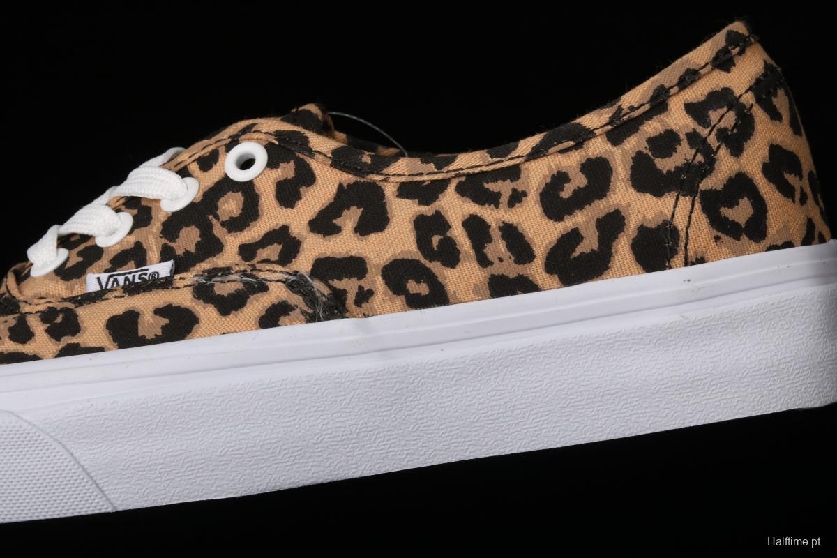 Vans Authentic 2021SS official website limited leopard print low-top casual board shoes VN0AODUNQQ