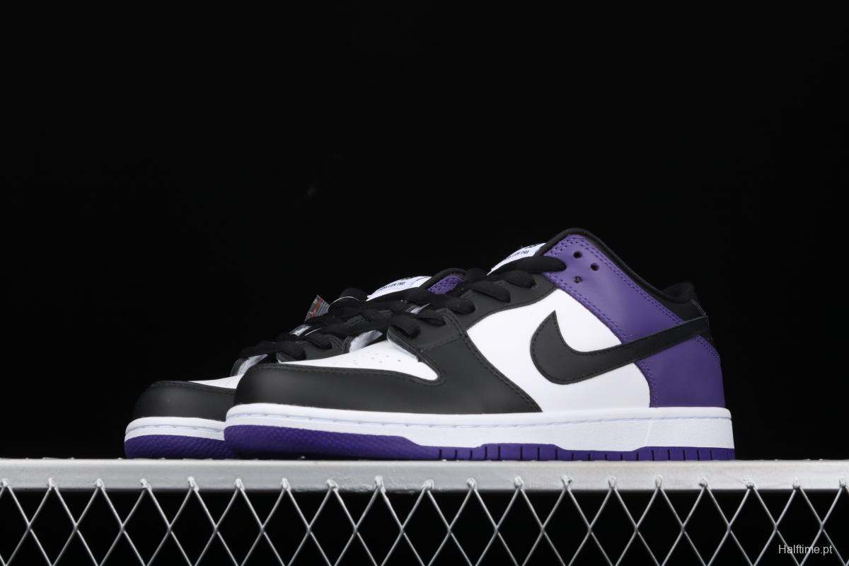 NIKE SB DUNK Low Court Purple black and purple North Carolina low-top leisure sports skateboard shoes BQ6817-500