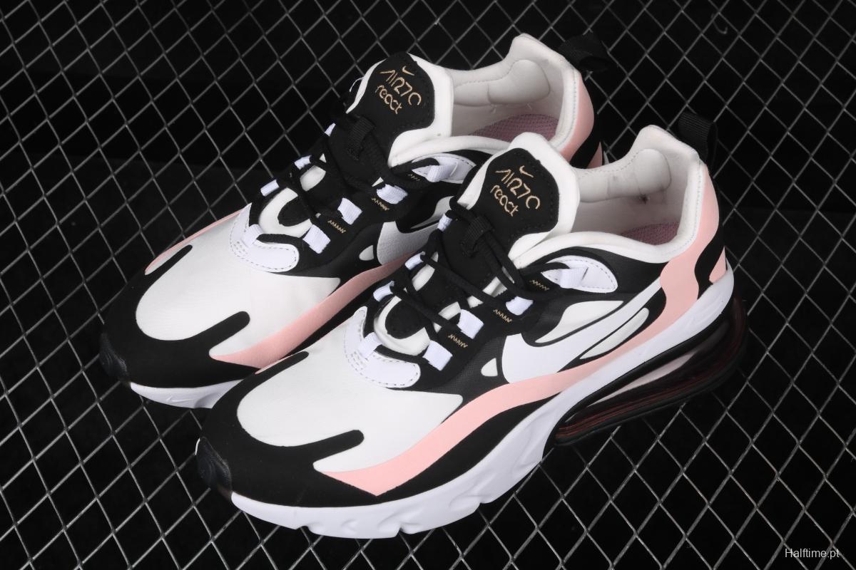 NIKE Air Max 270React new high-frequency mesh function half-palm air cushion cushioning running cloth shoes AT6174-005