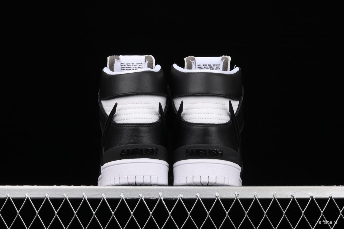 Ambush x NIKE DUNK High Black Wu Yifan Deng Ziqi same black and white high top casual board shoes CU7544-001