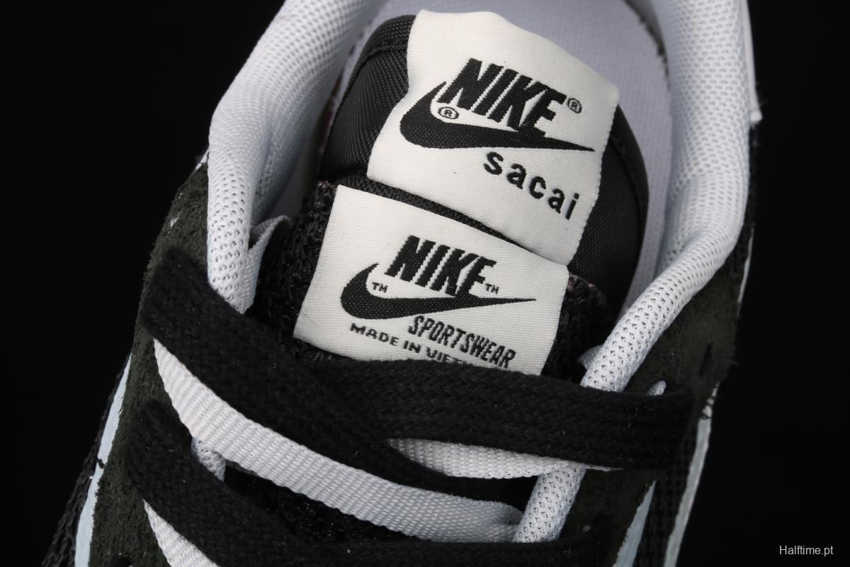 Sacai x NIKE VaporWaffle 3.0marathon deconstruction design avant-garde deformable three-layer bottom leisure jogging shoes CV1363-001