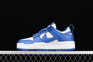 NIKE DUNK Low Disrupt White/Sand/Ghost/Sail lightweight dunk destruction series deconstructed wind low side casual skateboard shoes CK6654-100