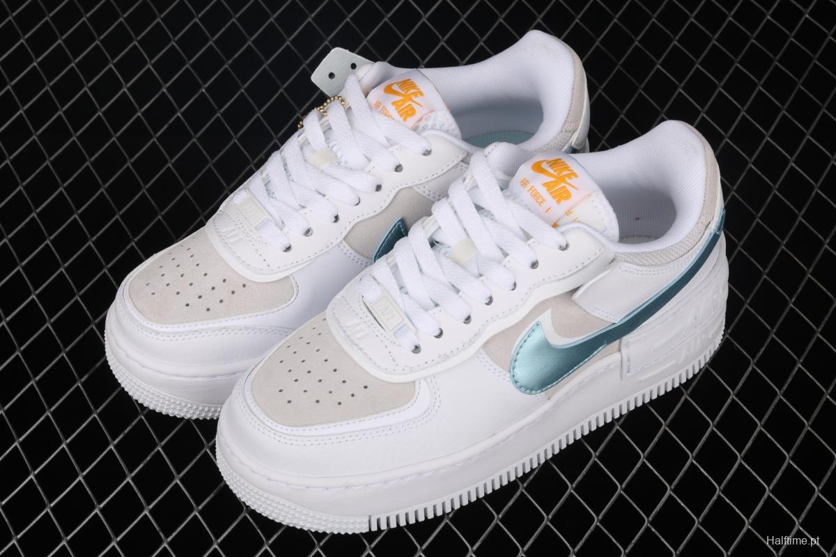 NIKE Air Force 1 ShAdidasow light weight heightened low-top board shoes DA4286-100