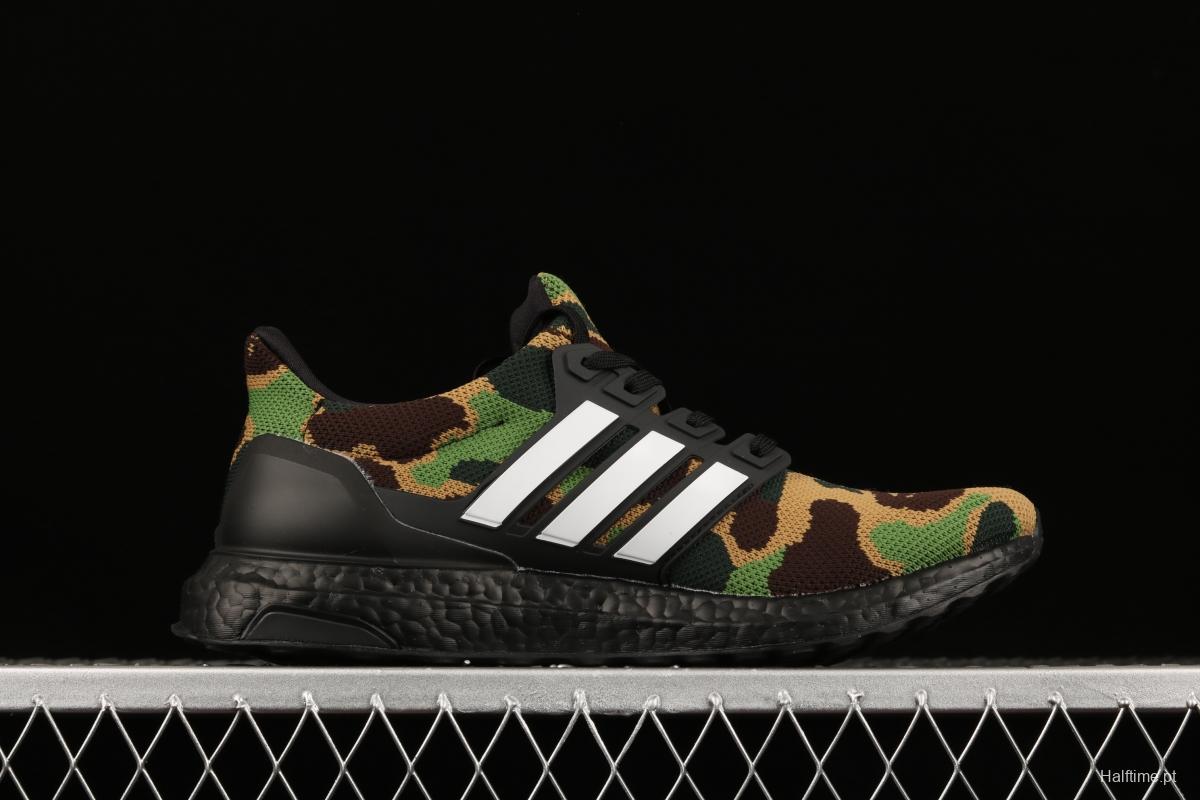 Bape x Adidas Ultra Boost Green Camo F35097 1.0 early generation UB leisure sports jogging shoes