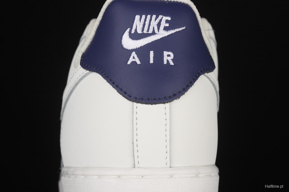 NIKE Air Force 1x07 Low dark blue stitching low-top casual board shoes AL2236-103