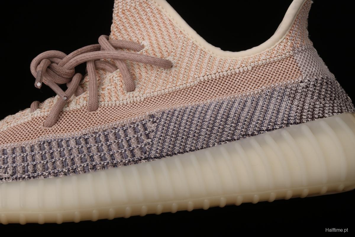 Adidas Yeezy 350 Boost V2 Ash Pear GY7658 Darth Coconut 350 second Generation hollowed-out Grey Pearl Color BASF Boost original