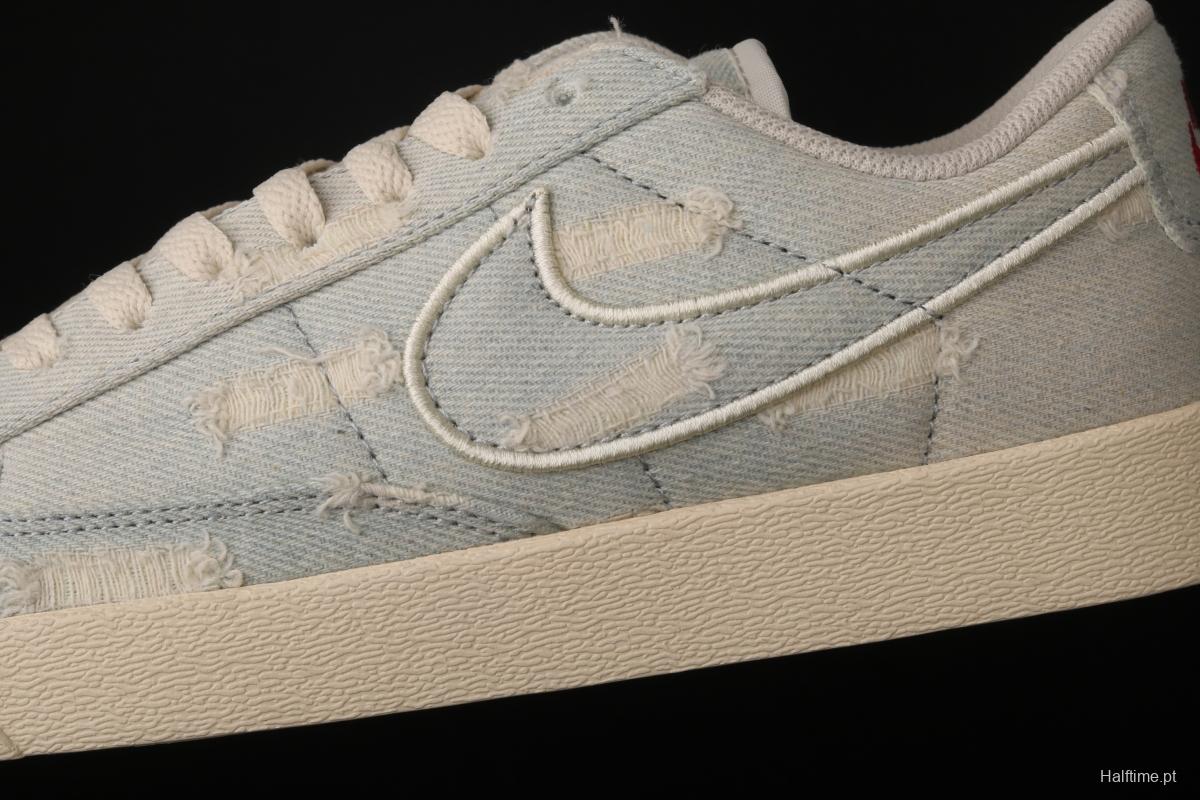 Levi's Strauss x NIKE Blazer Low LX Trail Blazers hole-breaking jeans low-side leisure sports board shoes AV9376-006