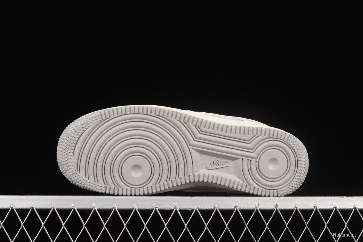 Stussy x NIKE Air Force 11607 Low Stussy co-named rice gray reflective low-top casual board shoes UN1815-802