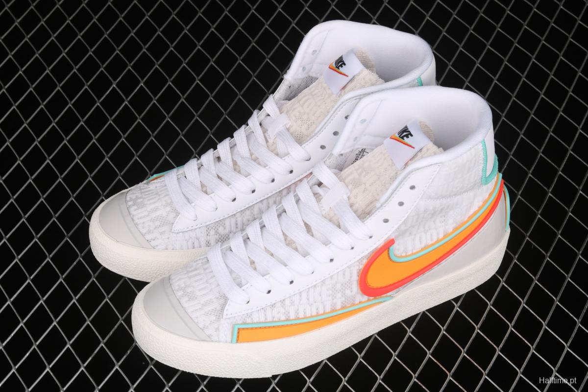 NIKE Blazer Mid'77 Vintage Have A Good Game video game pixel League of Legends Trail Blazers high-top casual board shoes DC1746-100