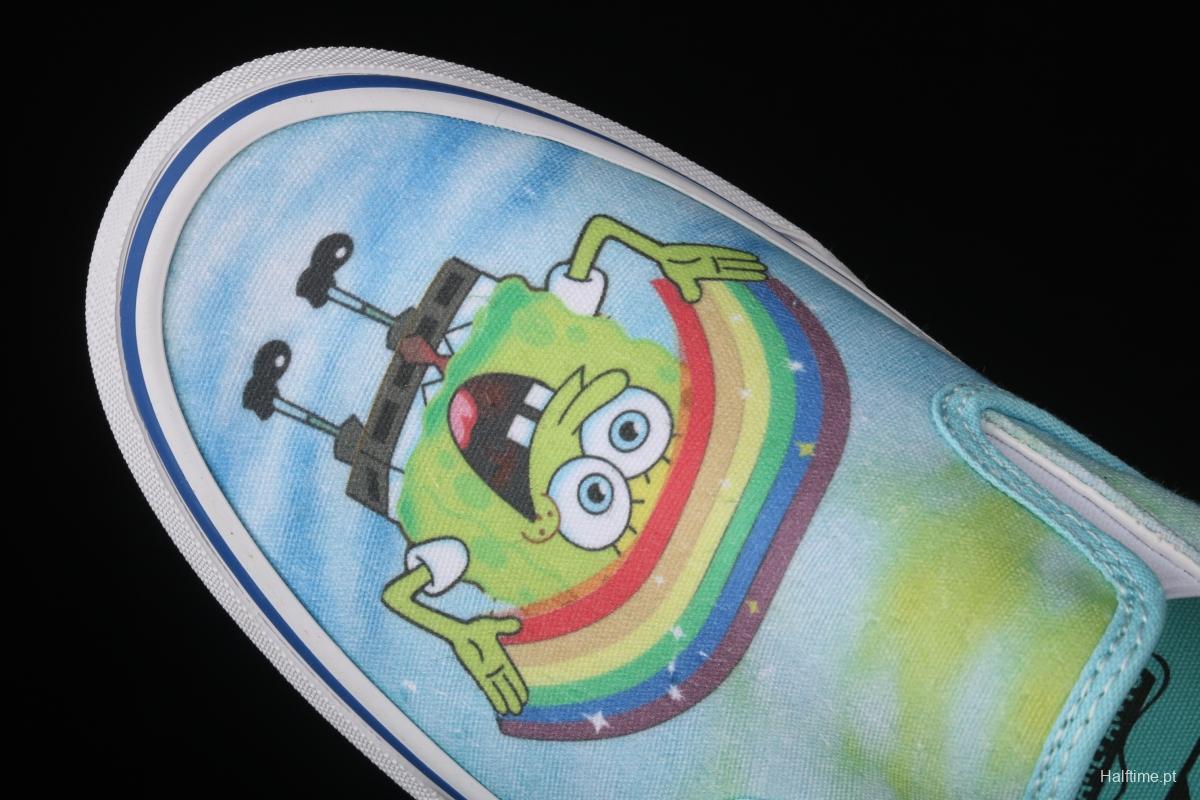 SpongeBob x Vans Classic Slip-On 2021 summer yen limited edition low-top casual board shoes VN0A5KS96SVR