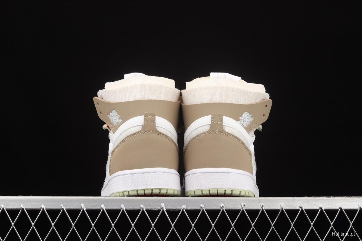 Air Jordan 1 Zoom Air CMFT Milk Brown CT0979-102