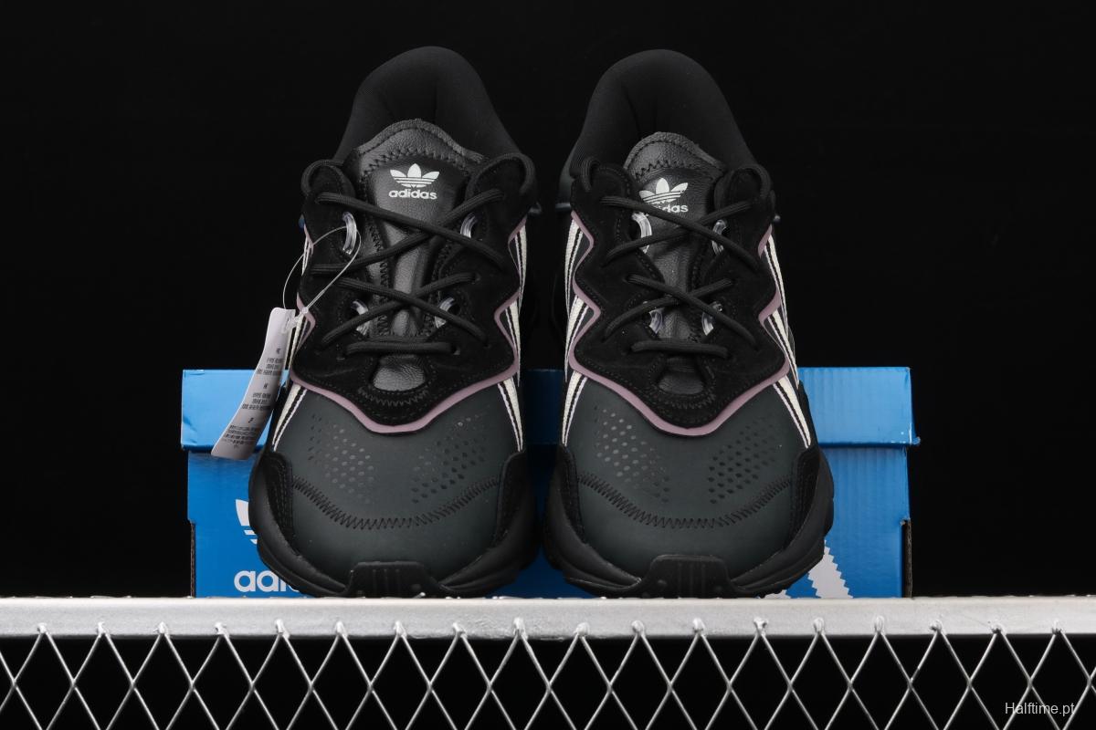 Adidas Originals Ozweego W EG0553 Darth clover retro 3M reflective breathable running shoes