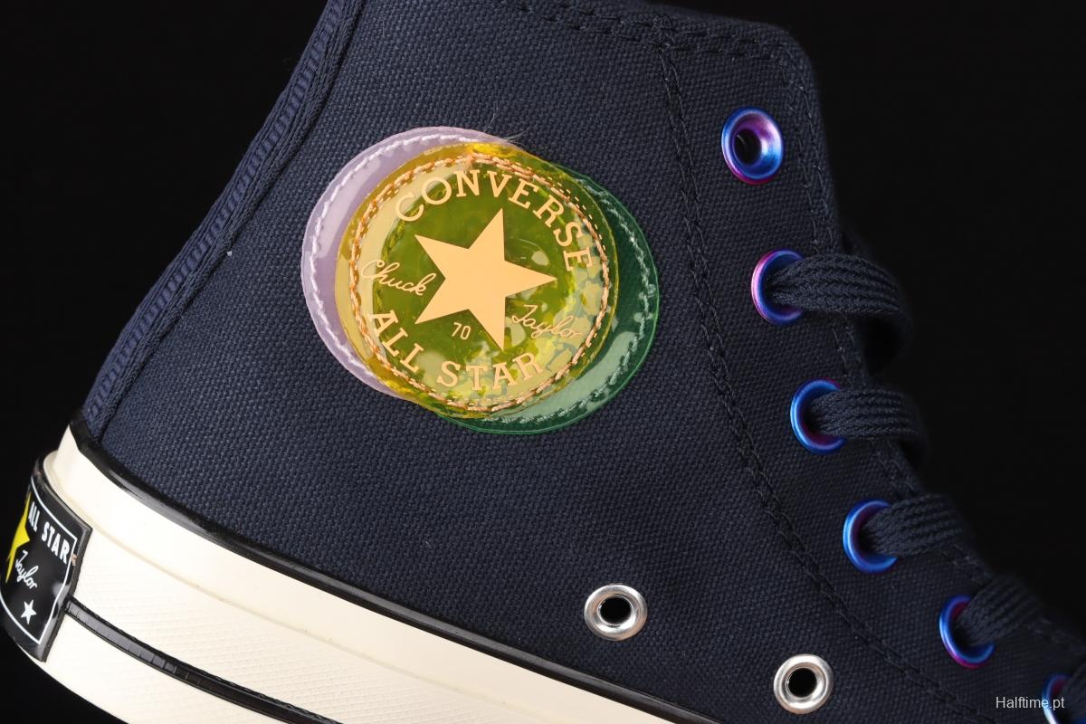 Converse 1970's soul city series Shanghai limited neon dark night blue high upper board shoes 170491C