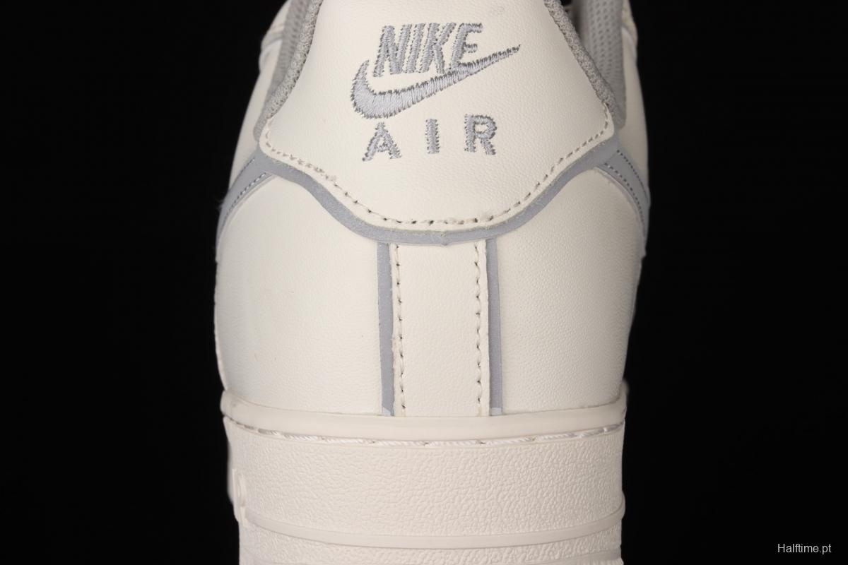 NIKE Air Force 1 Low rice white 3M reflective low top casual board shoes BQ8228-366