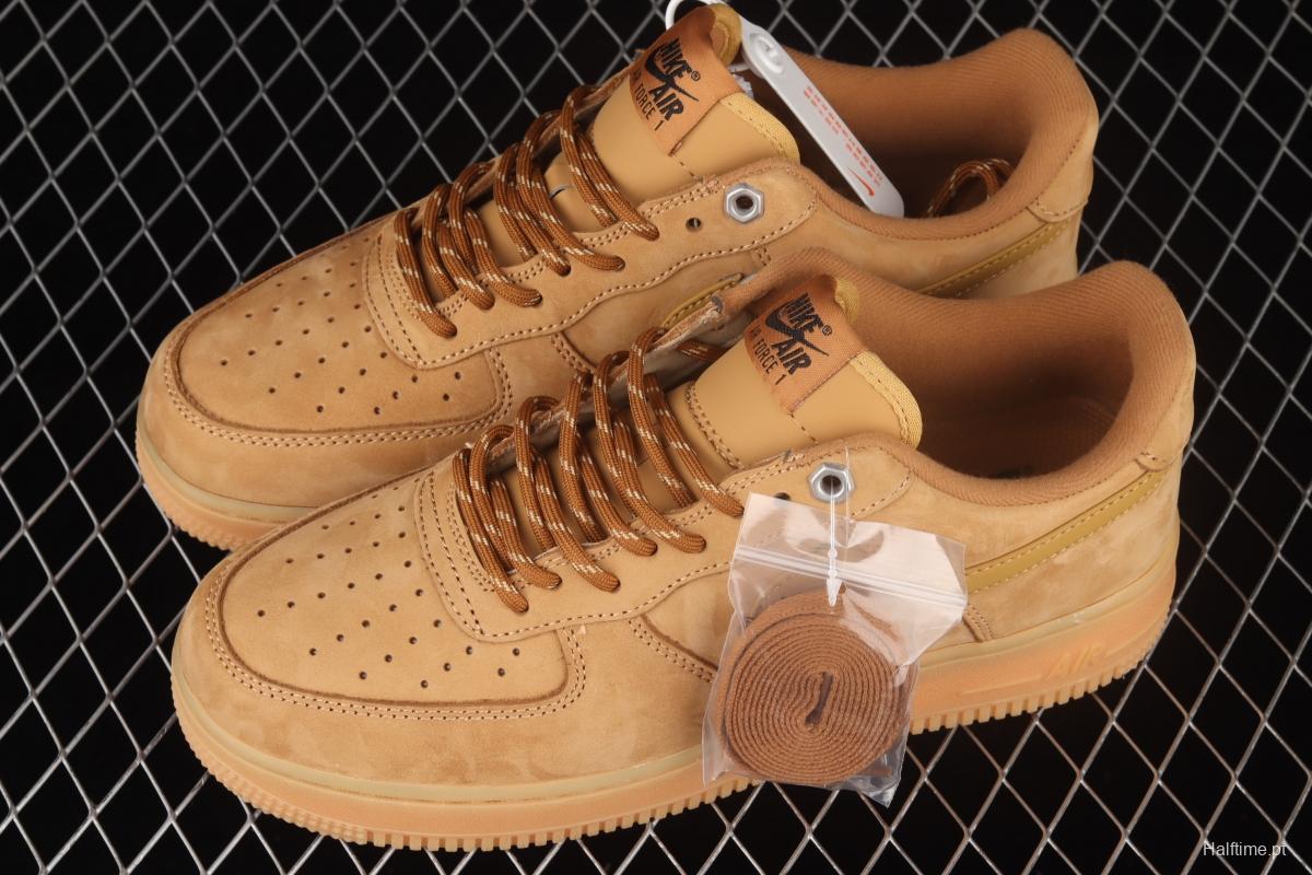 NIKE Air Force 1'07 WB AF1 suede wheat color head low upper board shoes CJ9179-200