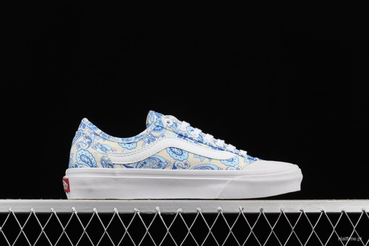 Vans Style 36 Decon SF Blue and White Blue and White Vulcanized canvas Leisure Sports Board shoes VN0A5HFF686