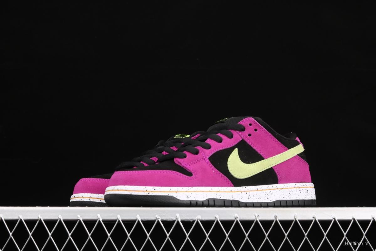 NIKE DUNK SB Low SP black rose red retro low-top leisure sports skateboard shoes BQ6817-501