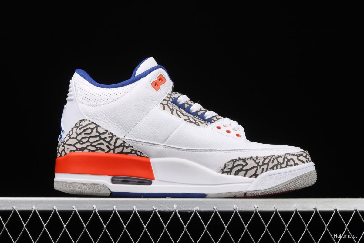 Air Jordan 3 Retro Knicks AJ3 Joe 3 Knicks color match 136064-148