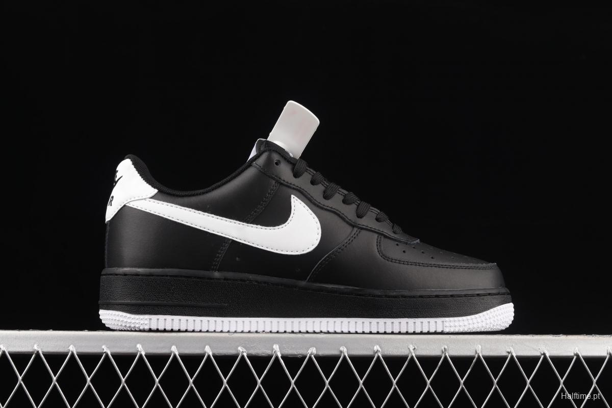 NIKE Air Force 1x 07 Low all black and white hook low top casual board shoes DC2911-002