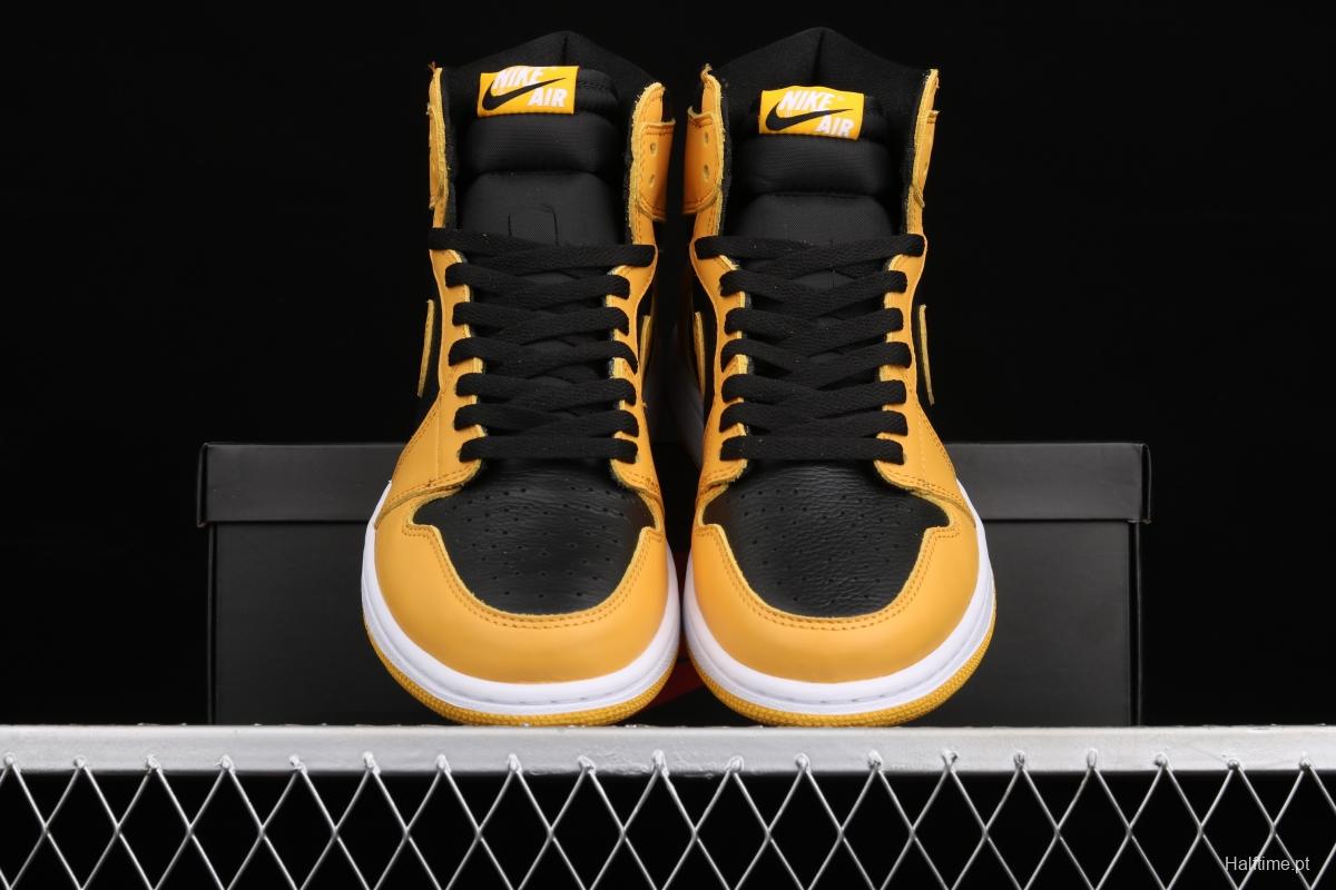 Air Jordan 1 High OG Pollen black and yellow 555088-701