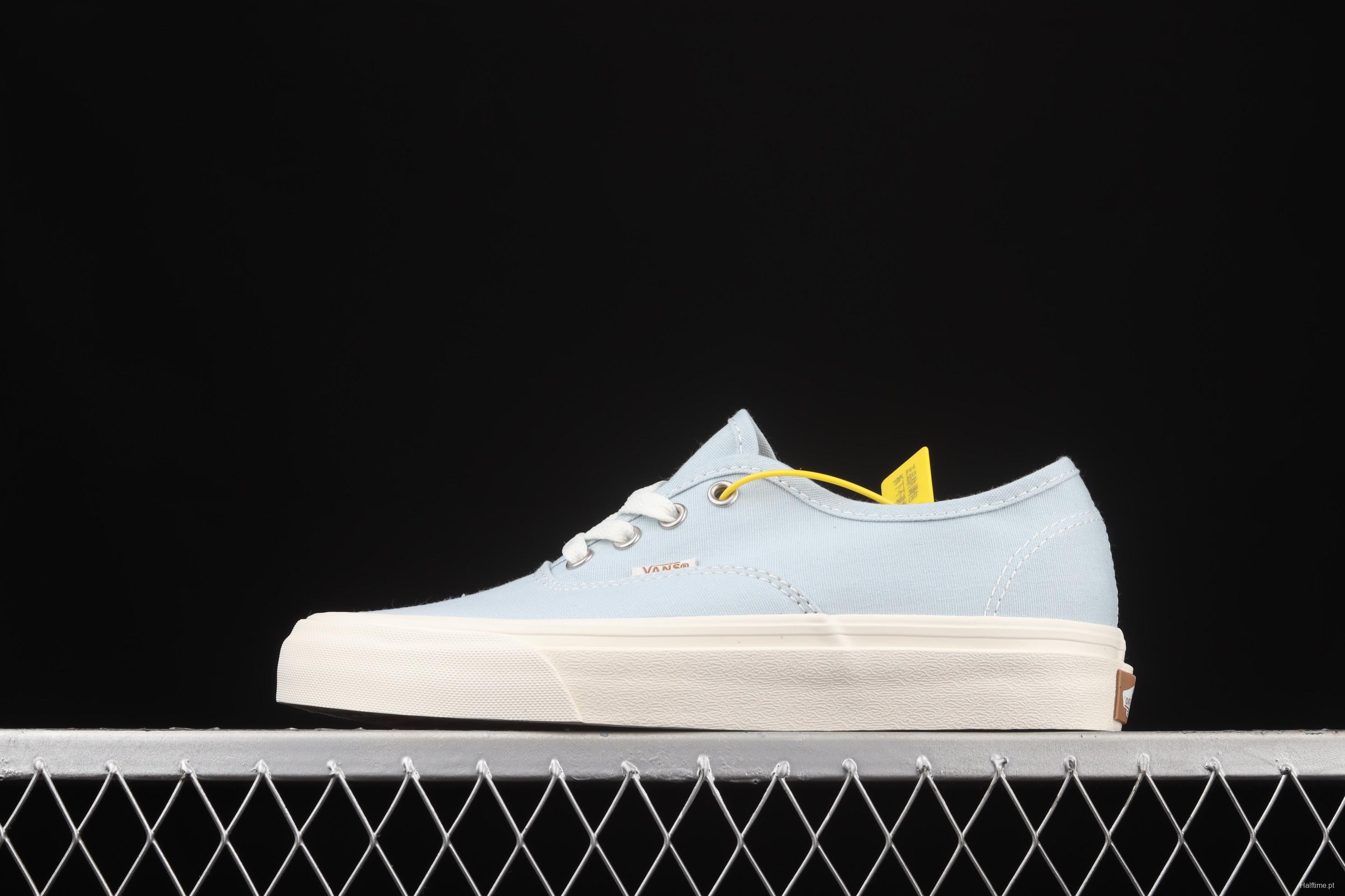 Vans Eco Theory recycled powder blue rice white linen rope canvas board shoes VN0A5HZS9FR