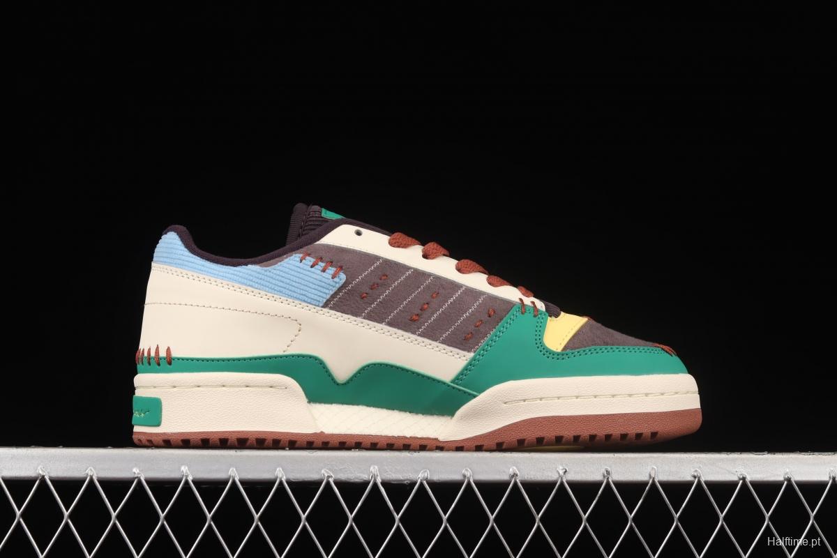 Adidas Forum Exhibit Low GW8724 popular single classic retro basketball shoes
