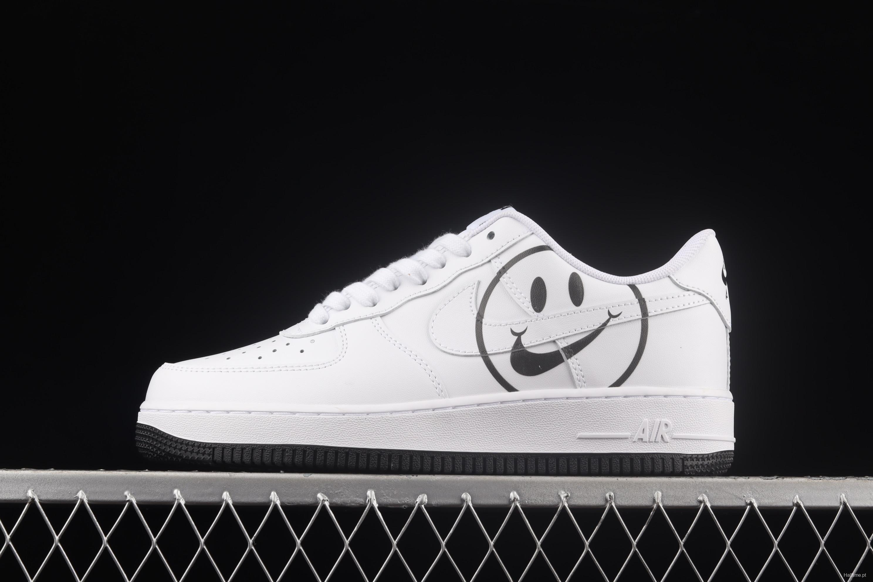 NIKE Air Force 11607 Lv8 ND Have A Good Day Air Force smiley face series low-top casual board shoes BQ9044-100