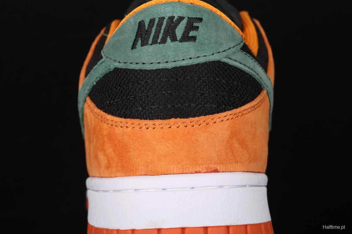 NIKE SB DUNK Low SP Ceramic dunk series carrot yellow and black low-side leisure sports skateboard shoes DA1469-001