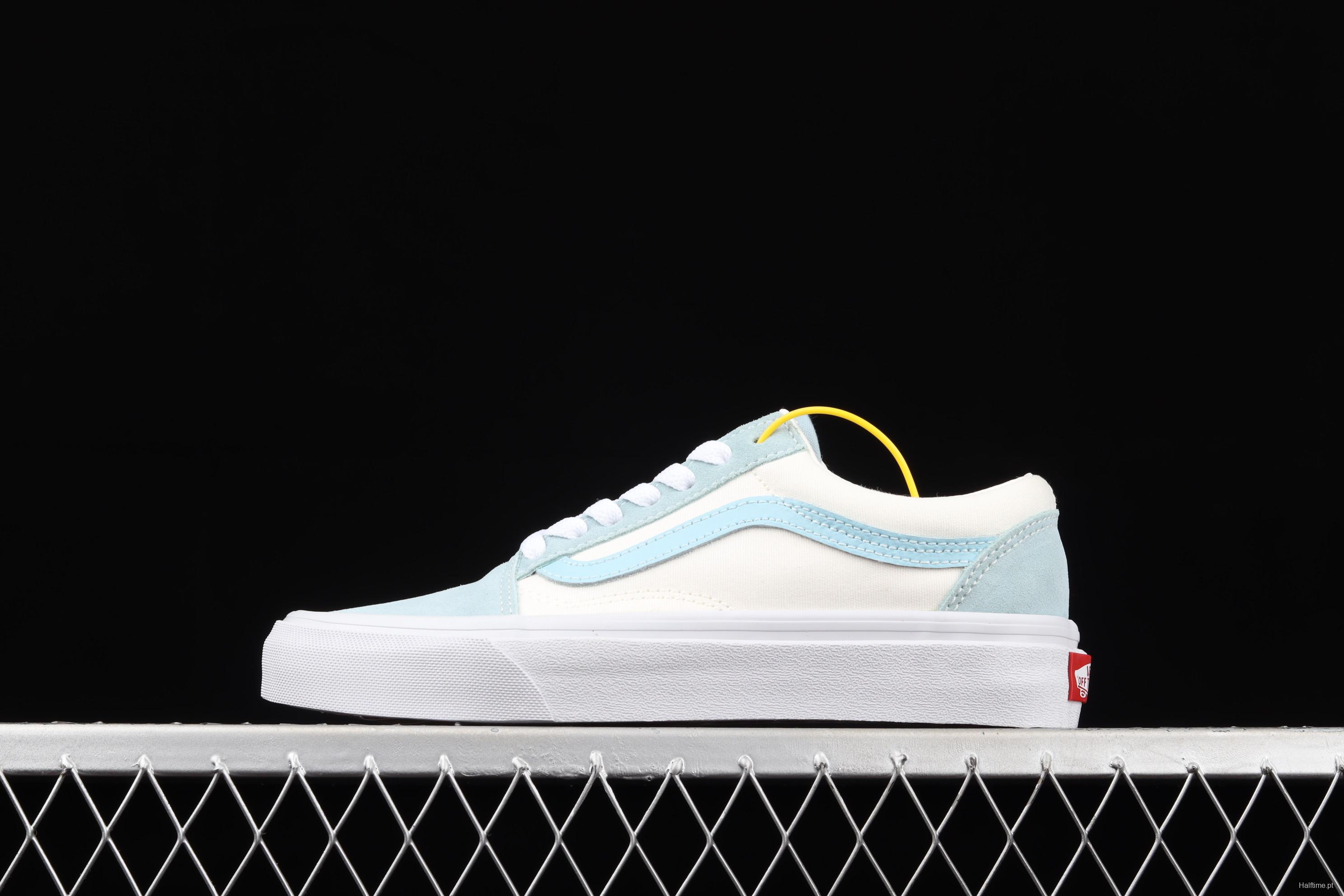 Vans Style 36 Milk Blue side striped low-top casual board shoes 4F69LX