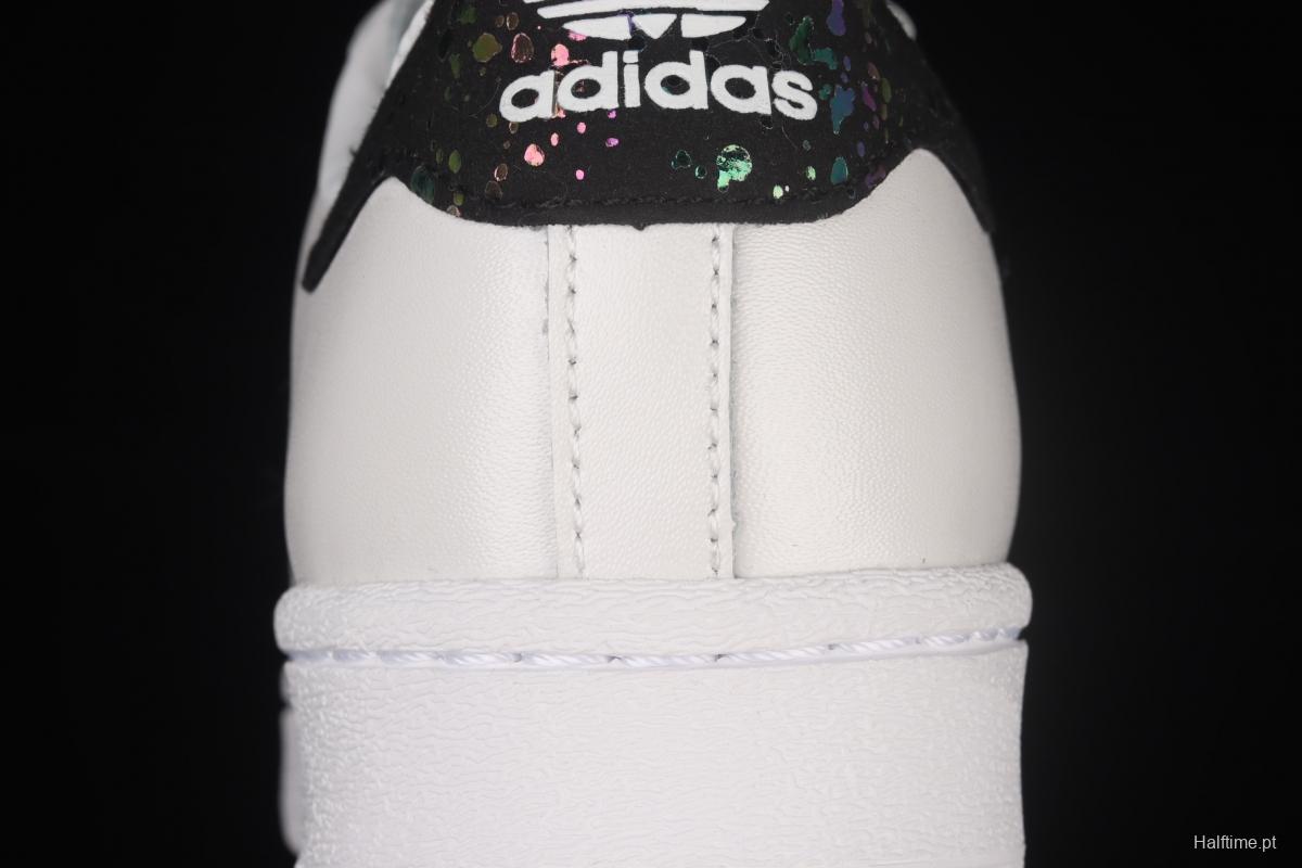 Adidas Originals Superstar H04237 shell head child fun graffiti decoration leisure board shoes