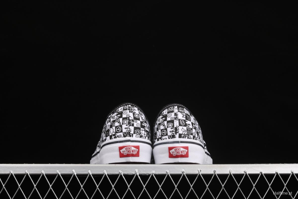 Vans Authentic black and white graffiti printing VN0A2Z518G