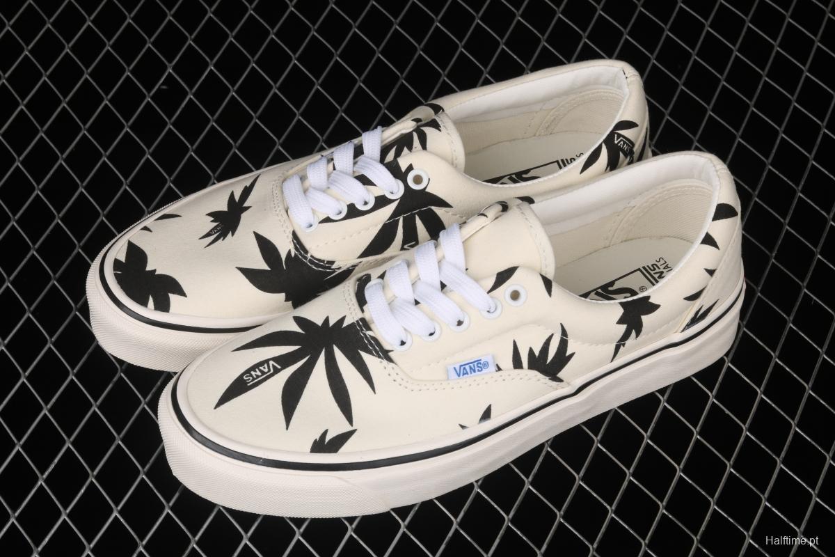 Vans Og Era Lx 2021 new high-end Korean version Baitai Maple Leaf White low-top board shoes VN0A4BVA01Z