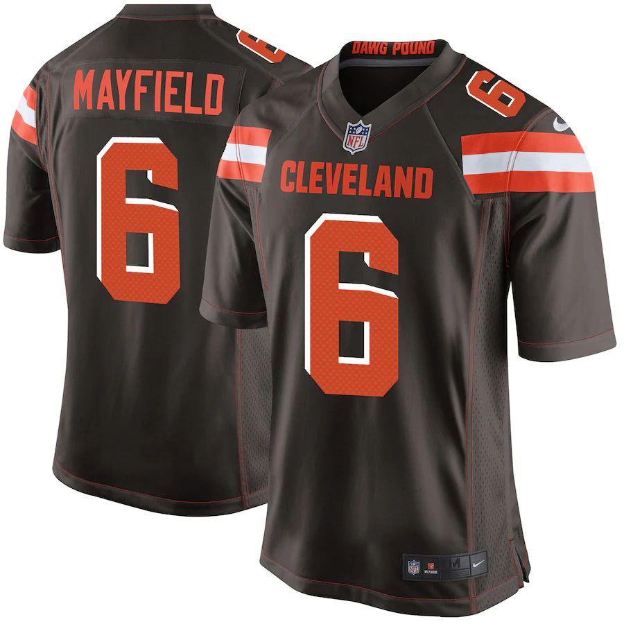 Youth Baker Mayfield Brown Player Limited Team Jersey