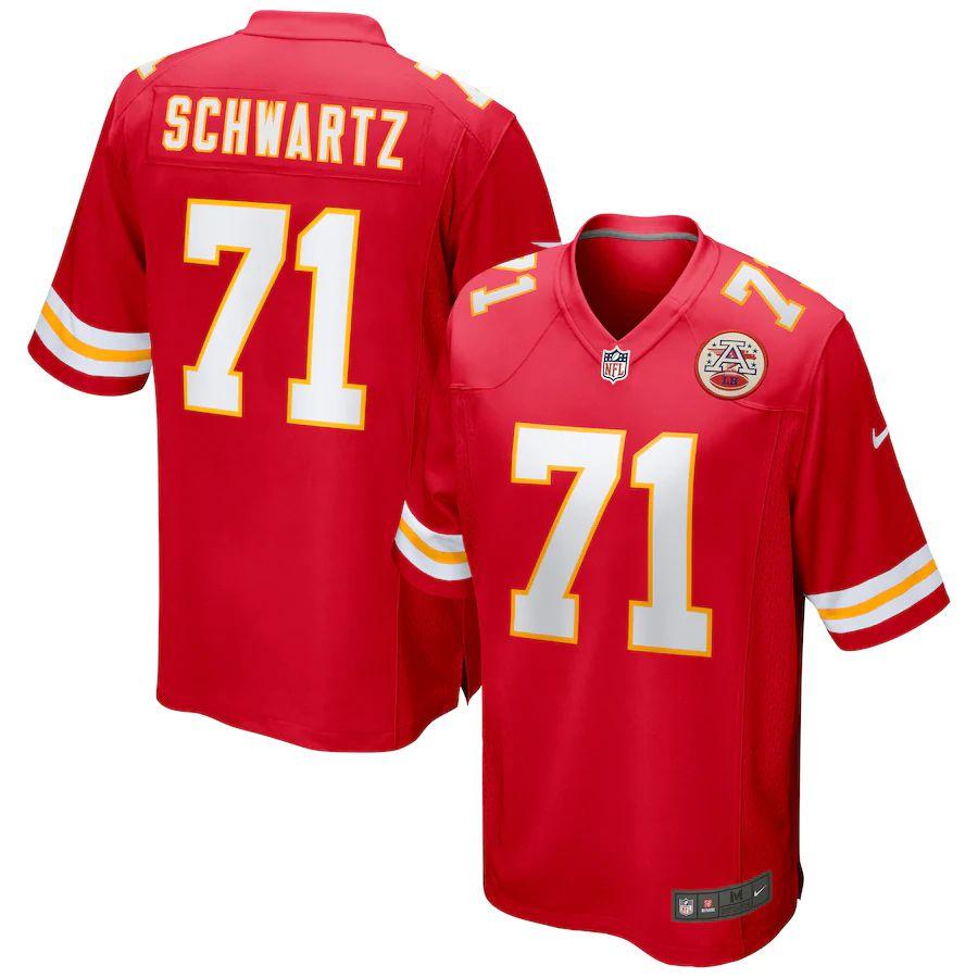 Men's Mitchell Schwartz Red Player Limited Team Jersey