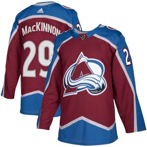 Men's Nathan MacKinnon Burgundy Home Player Team Jersey