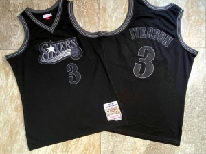 Men's Allen Iverson Black Retro Classic Team Jersey