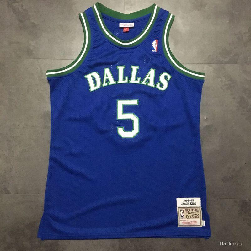 Men's Jason Kidd Blue Retro Classic Team Jersey