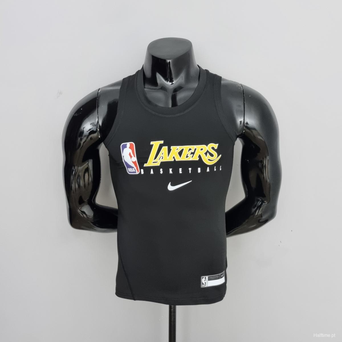 Mens Nike Lakers Black T-shirts #K000145