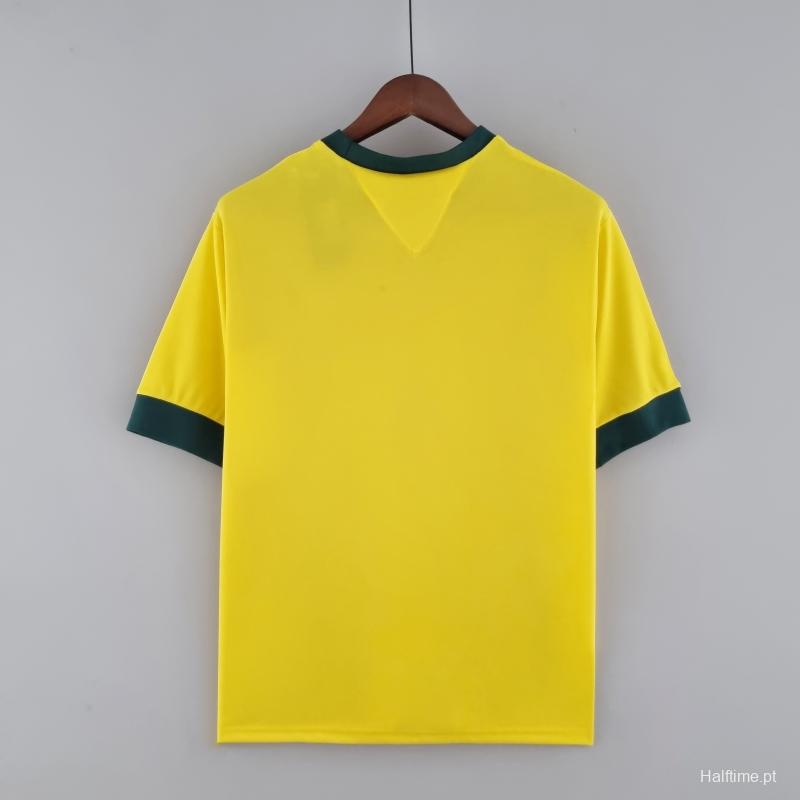 Retro Brazil 1970 Home Soccer Jersey