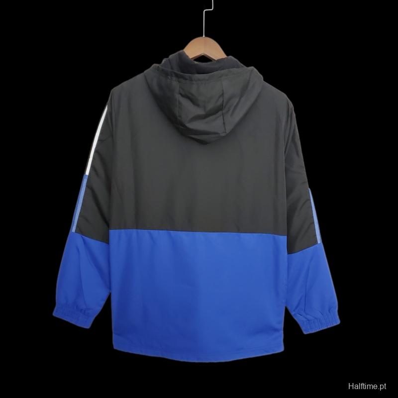 2022 Sao Paulo Windbreaker Black &amp; White Blue 