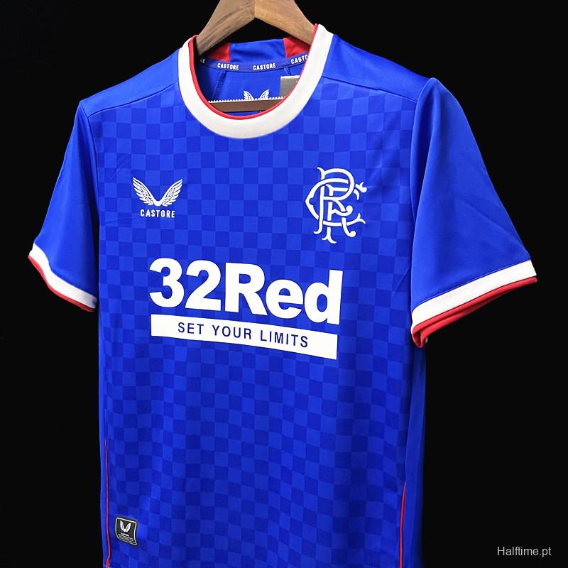 22/23 Rangers Home  Soccer Jersey