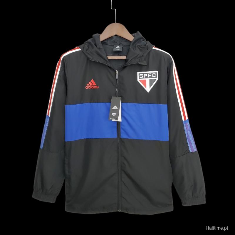 2022 Sao Paulo Windbreaker Black Blue 