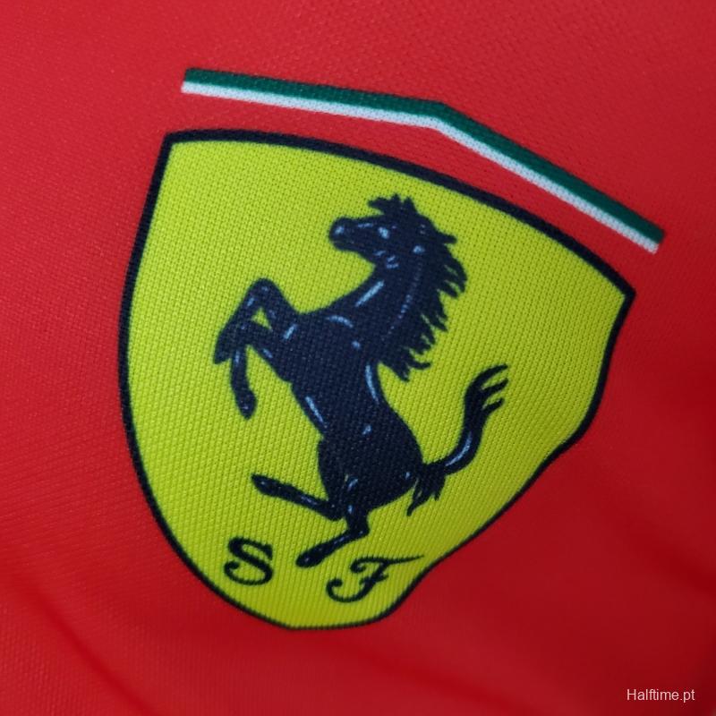 F1 Formula One 2022 Ferrari Polo Red 