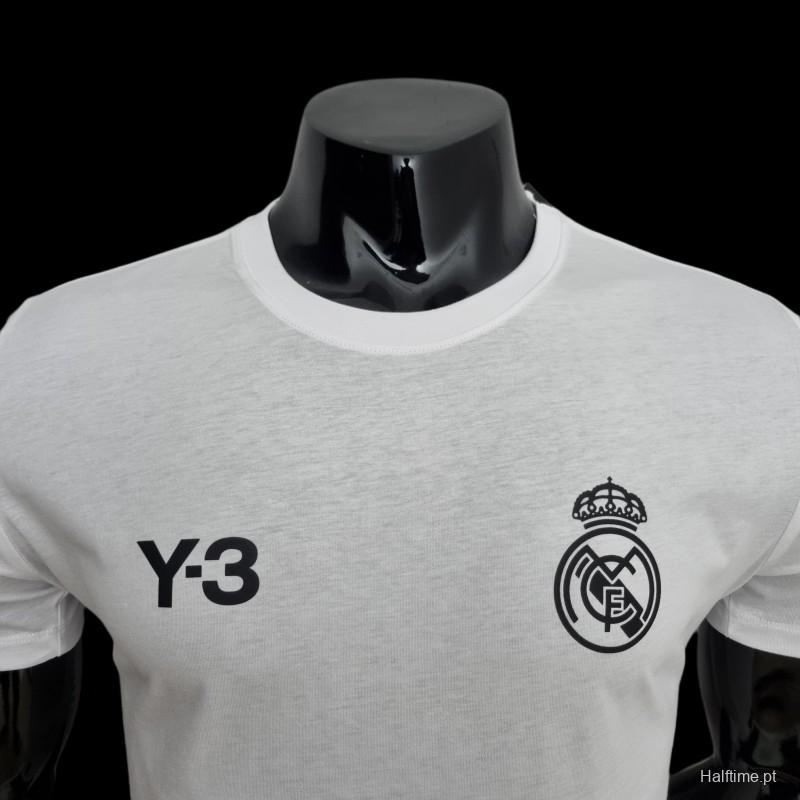 22/23 Real Madrid Y3 White T-Shirts #0056